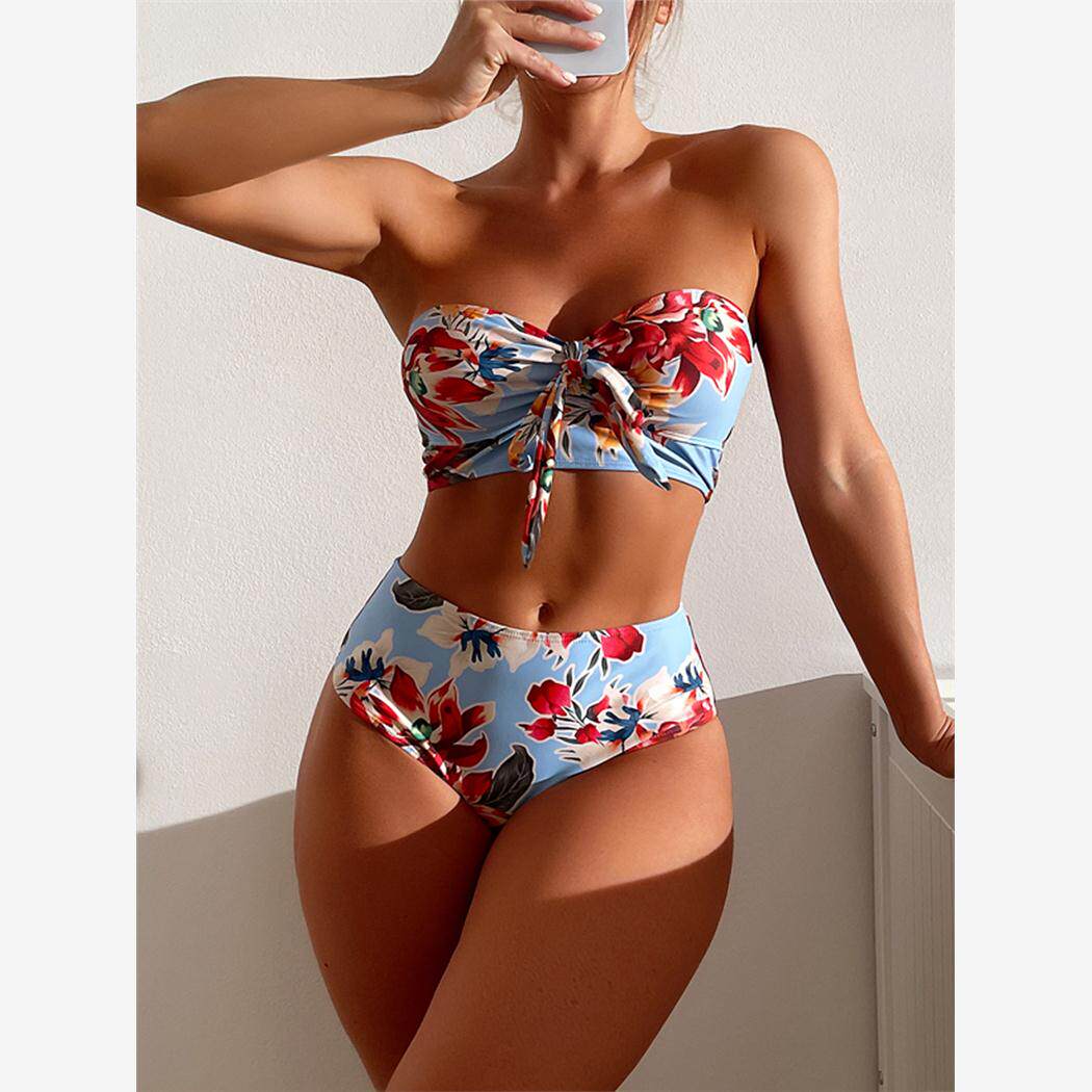 Fashion printed sexy bikini woman 时尚印花分体三角性感泳衣女