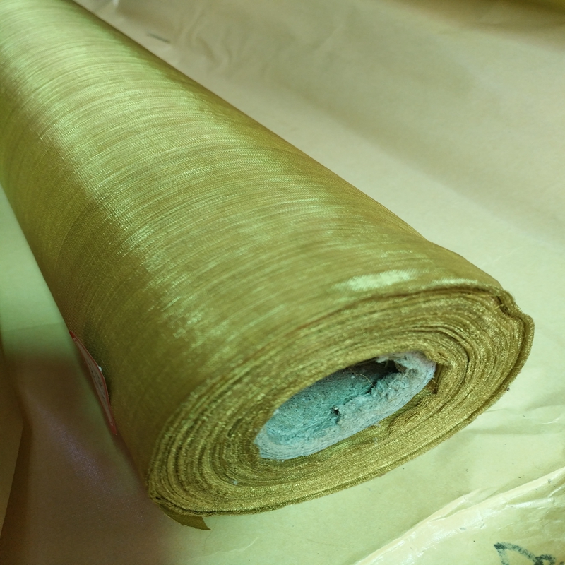 目铜网黄编织丝过滤屏蔽