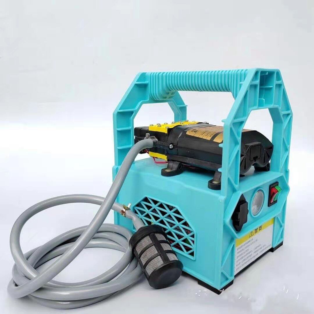 鲁博士双核水泵12v隔膜泵大功率关枪自停洗瓶器电动吸水洗车电机*