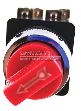 Yi horng二档选择开关 SS-25 1开1闭 红色 开孔25MM