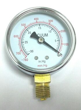 -30inhg-0 -760mmhg-0 z-60 Φ60mm m14*1.5 径向 负压计 真空表