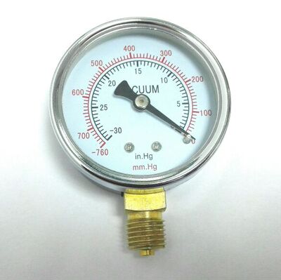 -30inhg-0 -760mmhg-0 z-60 Φ60mm m14*1.5 径向 负压计 真空表