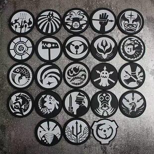 激动特遣队反光魔术贴SCP基金会反射片九尾狐反光魔术贴徽章布贴