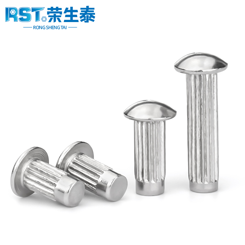 不锈钢标牌铆钉滚花铭实