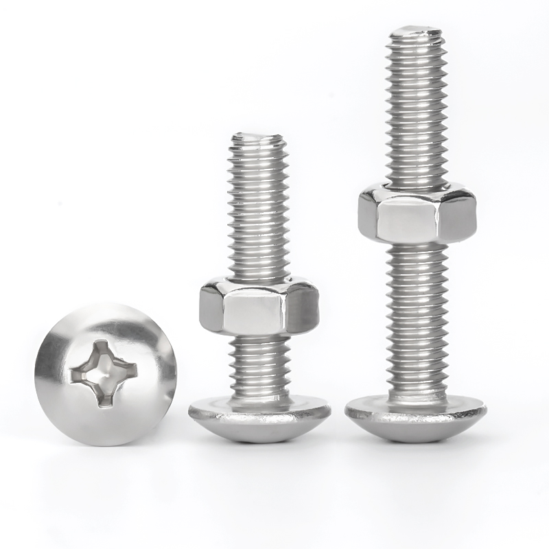 不锈钢大扁头十字螺丝母