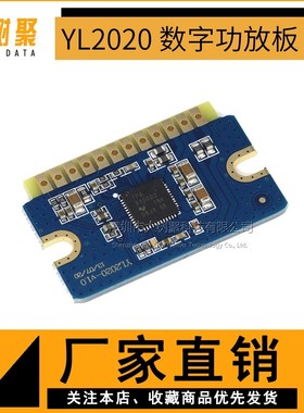 YL2020 20W+20W D类数字功放板12V-24V迷你功放模块 音效好