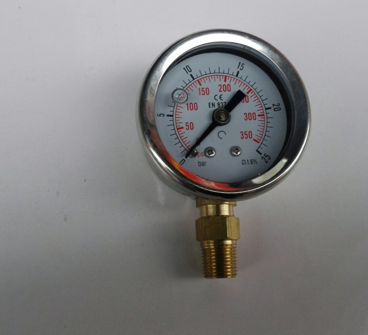 耐震注油压力计  径向 耐震压力表 YTN40 25BAR 350PSI 40-47mm