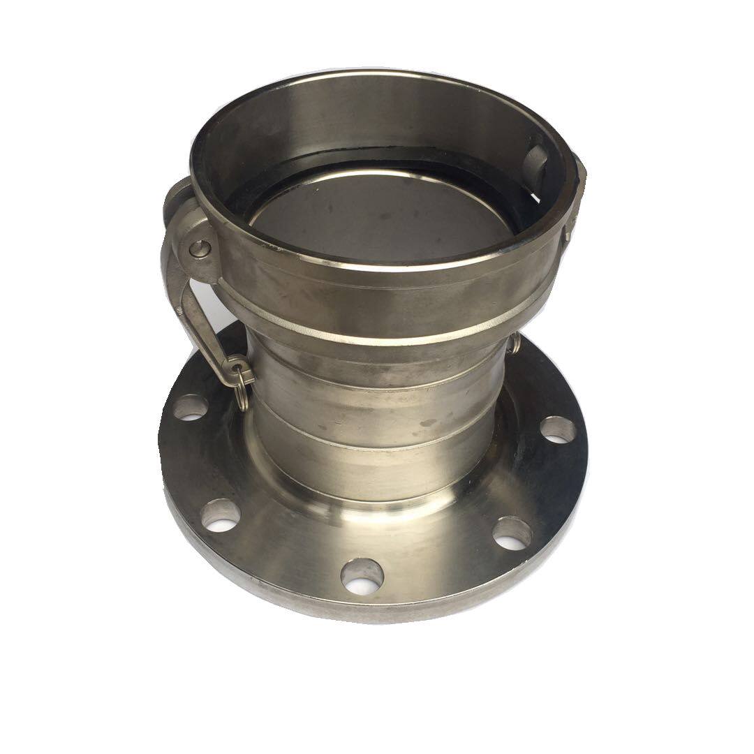 304不锈钢快速接头C型带法兰式 扳把式/消防/洒水/石油槽罐车接头