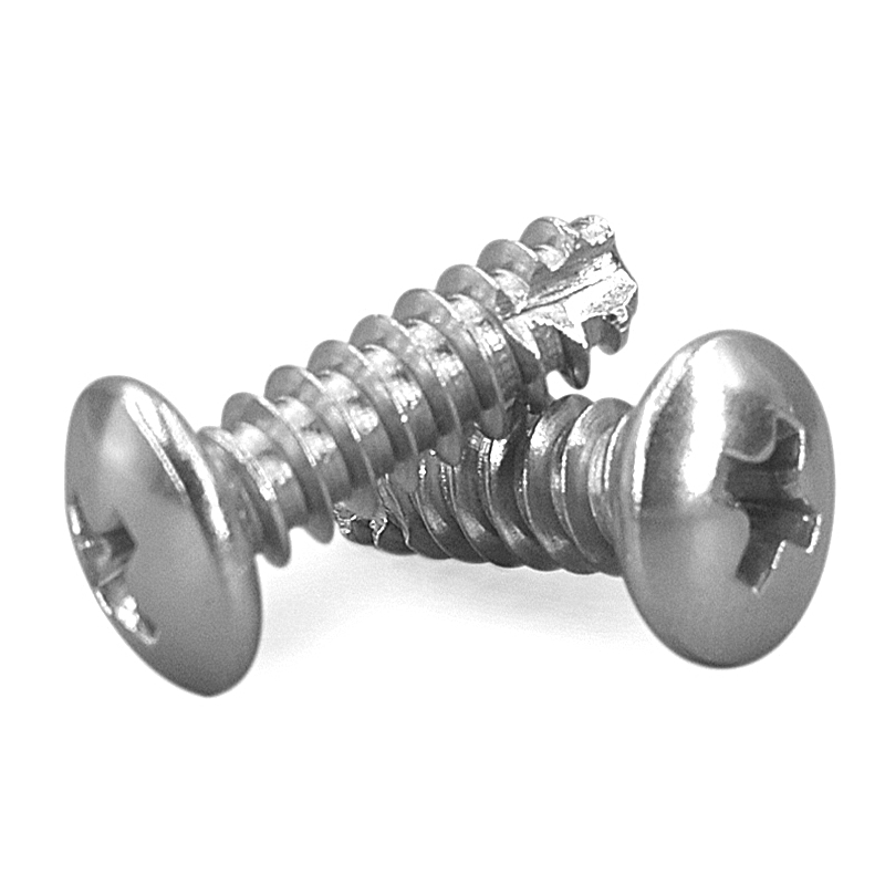 304不锈钢圆头平尾割尾自攻螺丝钉盘头十字GB845YB845M3M3.5M4M5