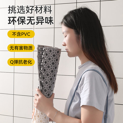 浴室防滑地垫淋浴房垫子卫生间防摔脚垫洗澡间镂空厕所地台贴全铺