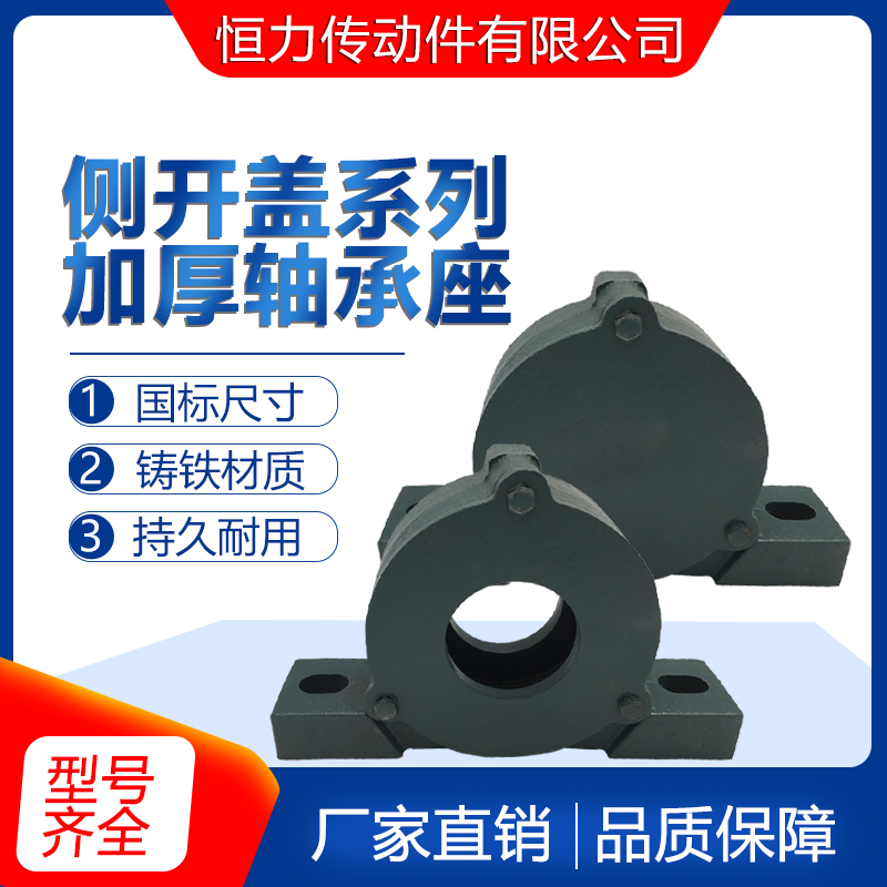 加厚立式偏盖侧开口铸铁轴承座瓦盒轴壳大全 6203 6204 6205 6206