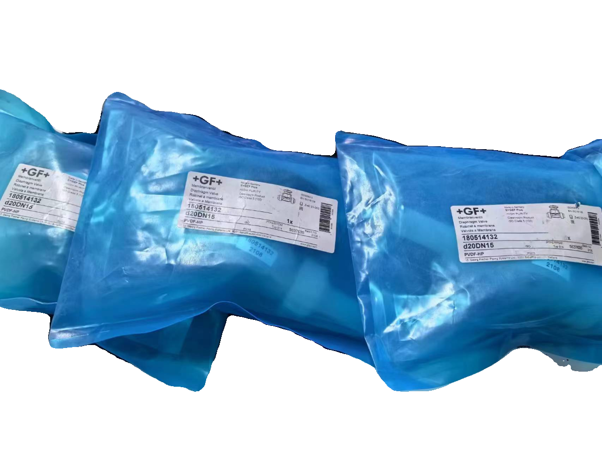 瑞士乔治费歇尔GF+PVDF-HP超纯手动隔膜阀双由令活接式隔膜阀OD20
