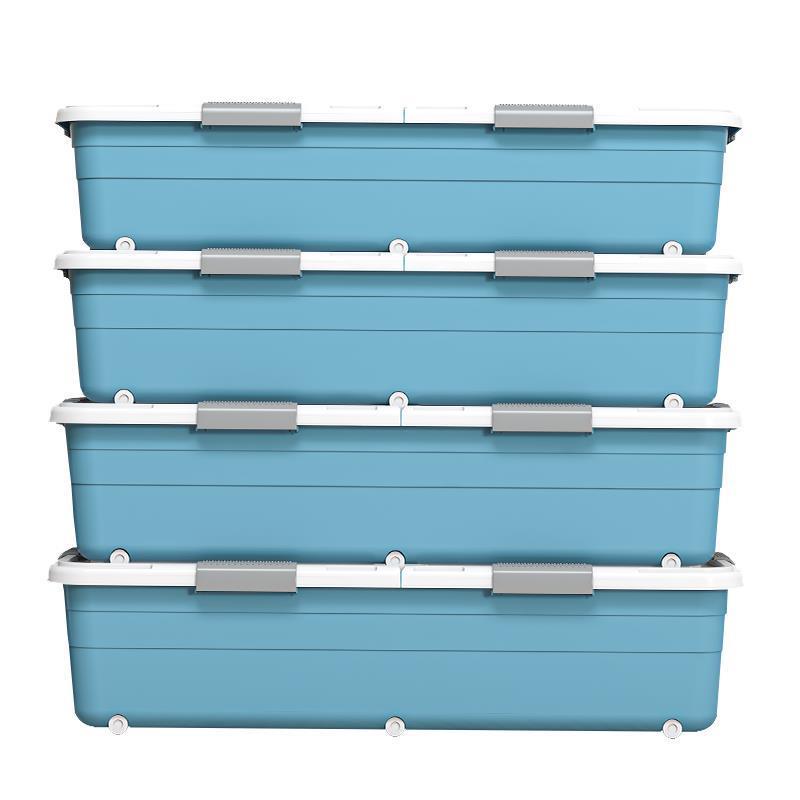 床底收纳箱带轮家用抽屉