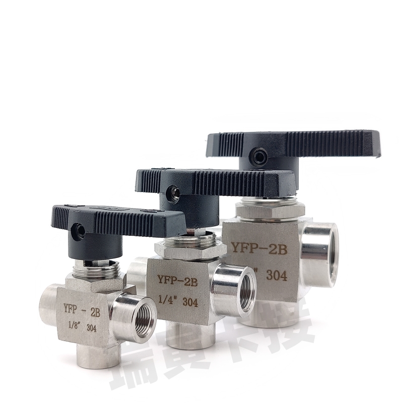 不锈钢内丝三通球阀螺纹