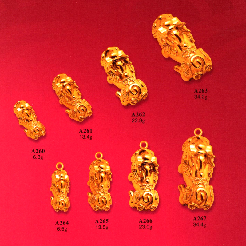 金银首饰貔貅石膏模具黄