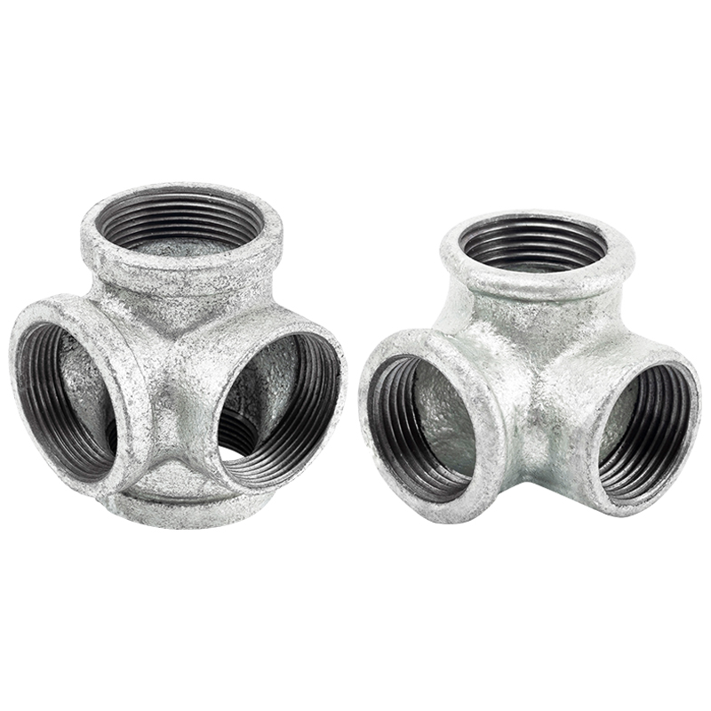 立体三通镀锌四接头管连