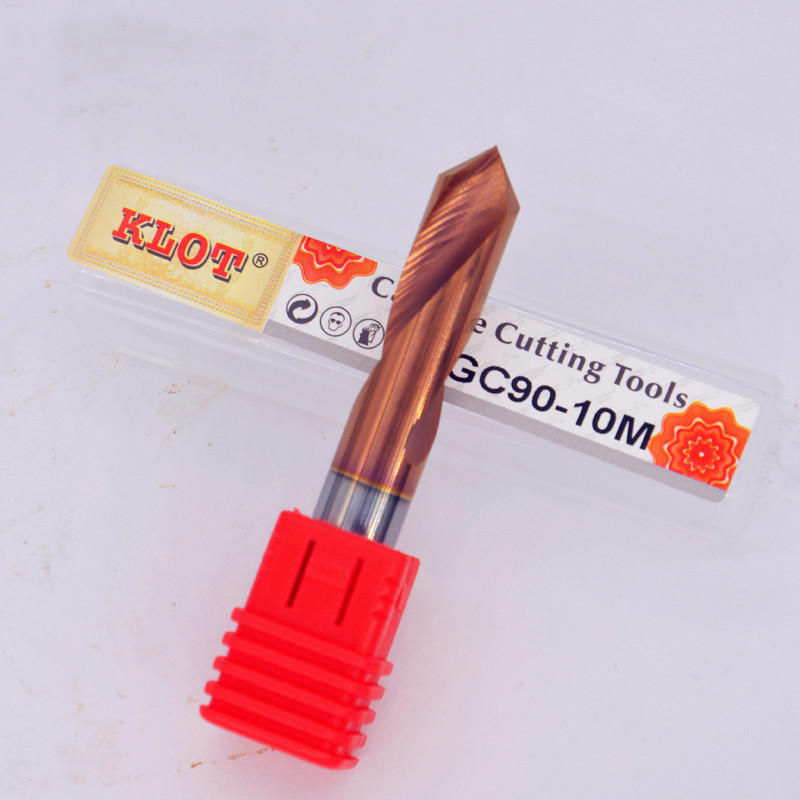 KLOT整体合金定心钻 60度钨钢涂层定点钻头2 3 4 5 6 7 8 10*90度