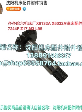 齐齐哈尔铣床X6132A X5032A X6032伞齿轮轴7244 M3 Z17 L95