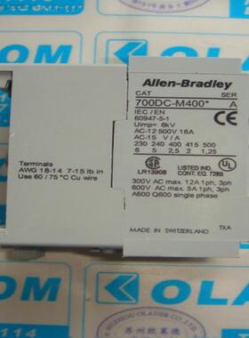 释迦自动化ALLEN-BRADLEY 700DC-M400Z2S DC220V 美国AB直流接触