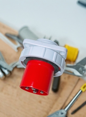 YEEDA怡达Y6342（0346206）工业防水插头四芯63A-6H/380-415Vip67