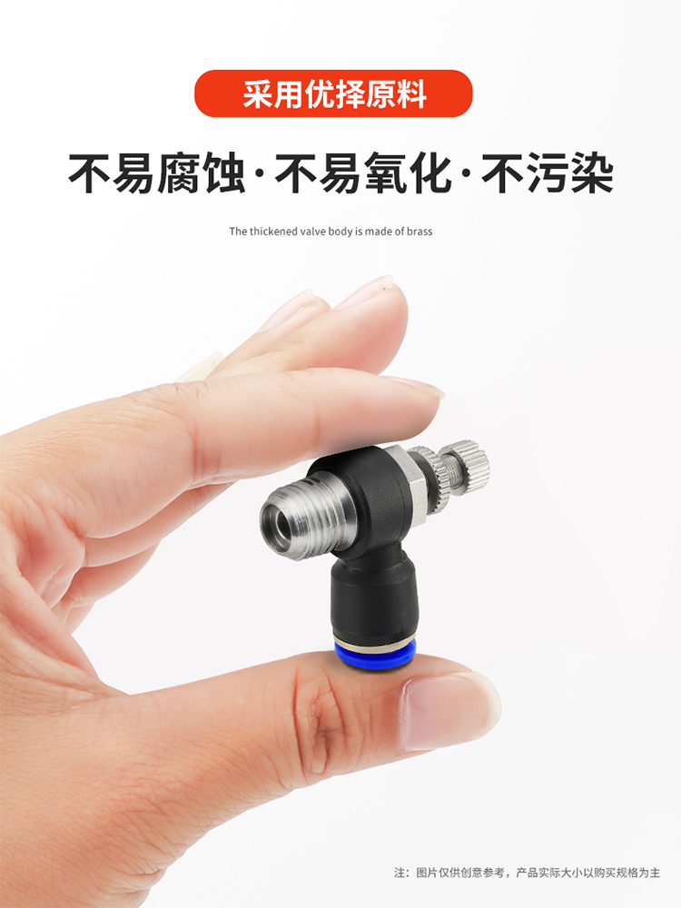 气管缸节流阀快速接头调