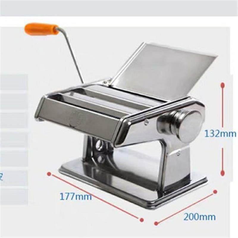 加厚不锈钢压面条机三刀两刀家用手摇饺子皮混沌皮机压面条压面机