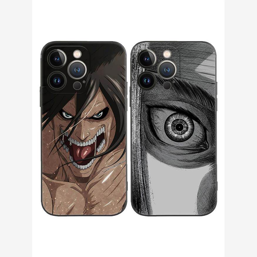 進撃の巨人动漫进击的巨人周边适用于iPhone15 ProMax/14 plus苹果13Pro手机壳12/11防摔保护壳套小米14华为M