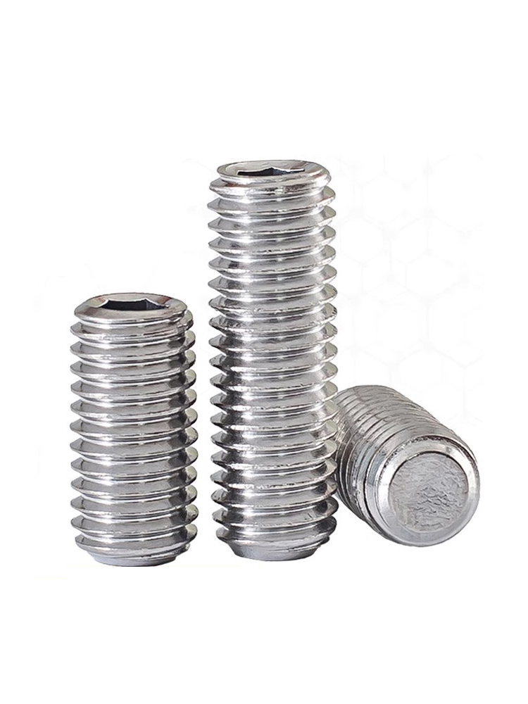 M3M4M5M6M8M10不锈钢316内六角平端紧定螺丝钉机米顶丝无头基米