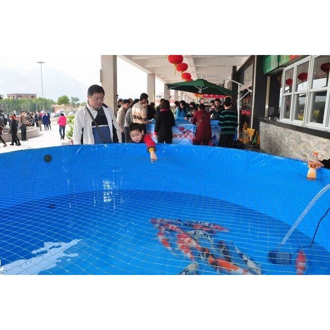 德国进口包邮 圆形折叠鱼池 移动锦鲤鱼池 比赛展示鱼盆 塑料鱼池