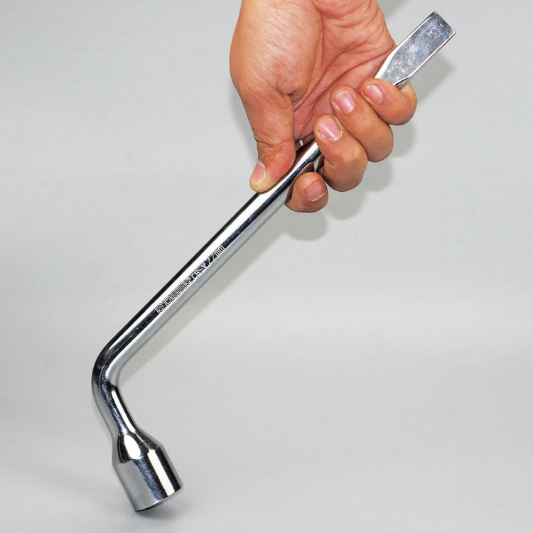 包邮特价L型轮胎扳手套筒带撬杠扁头汽车换胎17/19/21/22/24mm