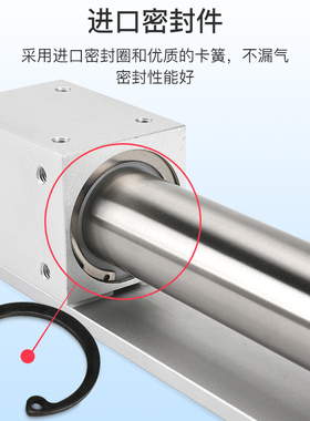 SMC型磁耦式CY1R无杆气缸CY3R20H-100/200/300/400/500x800*2000S