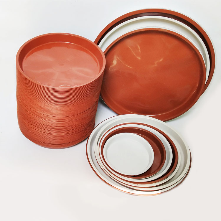 【3个】圆形塑料托盘 花盆底座多肉花卉盆栽廉价接水软垫子储水拖