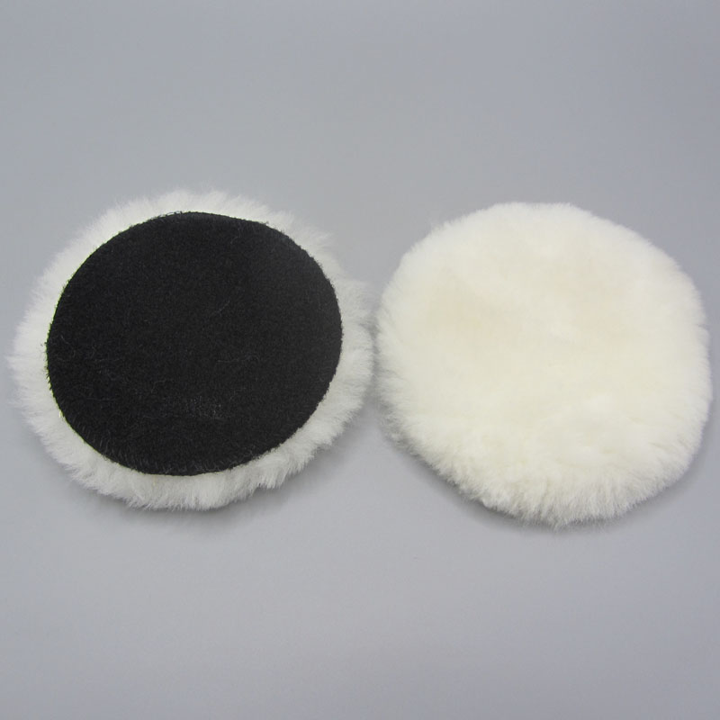 羊毛球自粘式羊毛盘2寸3寸4寸5寸6寸7寸汽车封釉美容抛光打蜡神器