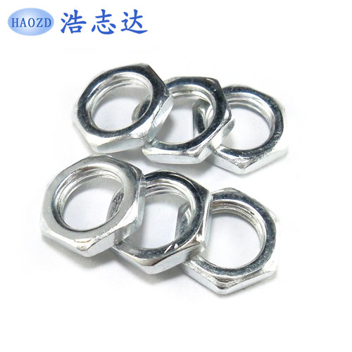 促销 六角细牙薄螺母M10 牙距1.0 对边14 厚度3-4-5mm六角薄螺母