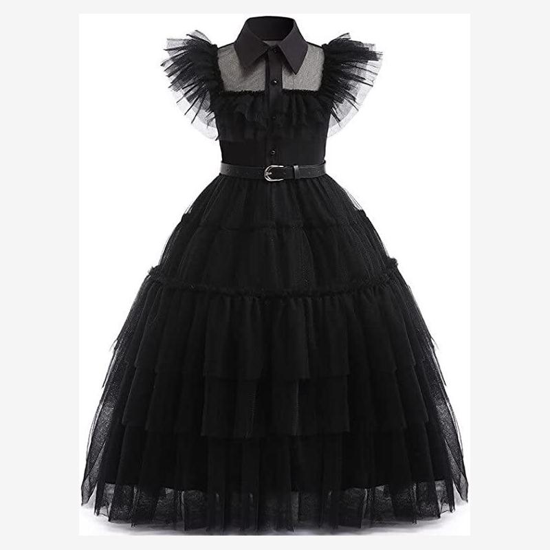 2023 Halloween black dress cosplay suit万圣节黑色连衣裙