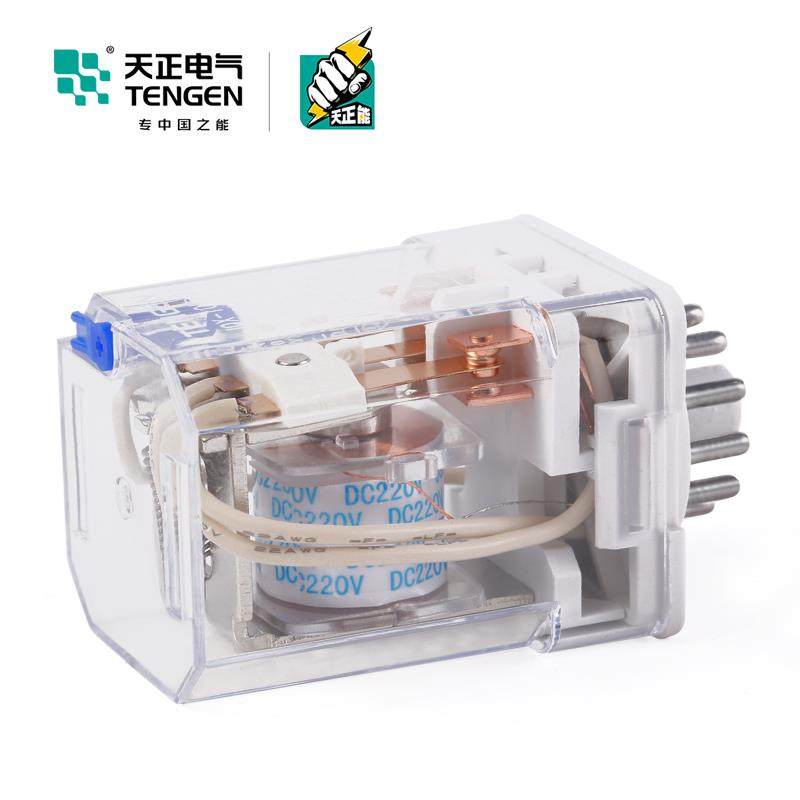 TENGEN天正JQX-10F 3Z小型继电器中间电磁继电器220V 24V纯银11脚