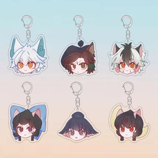 京剧猫周边亚克力钥匙扣十二宗八方四守猫白糖小青亚克力书包挂件