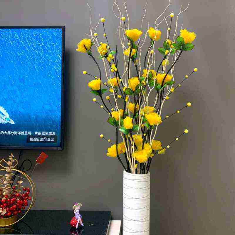 叶脉干花客厅落地假花塑料花插花仿真花束套装饰品摆件电视柜摆,鲜花速递/花卉仿真/绿植园艺,仿真花,淘宝优惠券,粉丝福利购,淘宝优惠卷