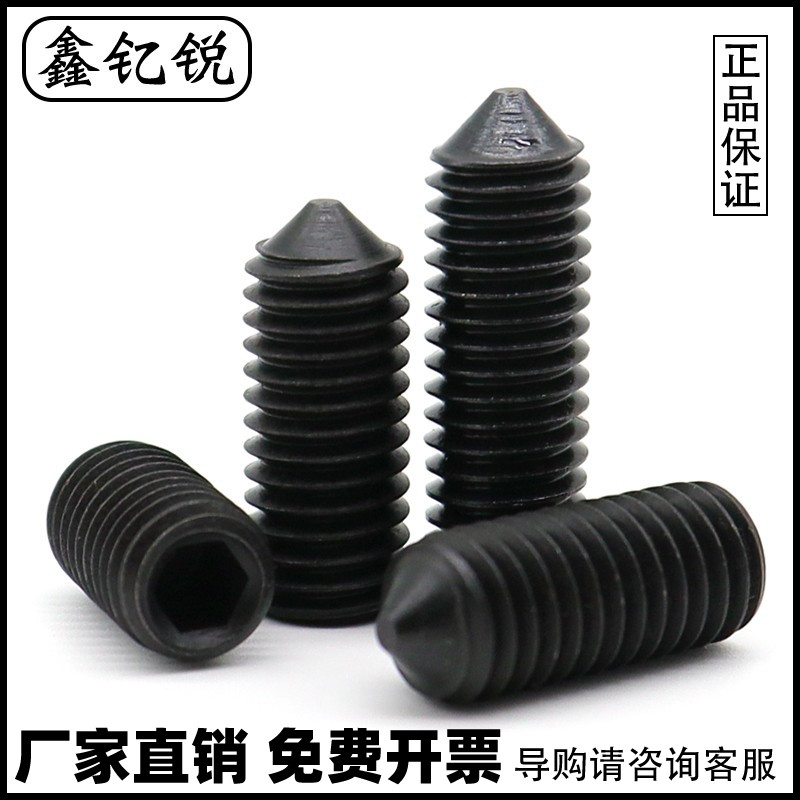 黑色不锈钢无头螺丝锥端