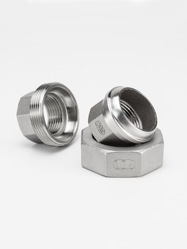 不锈钢丝口美标NPT球面由任316L活接/平座油壬油拧SUS304管件46分