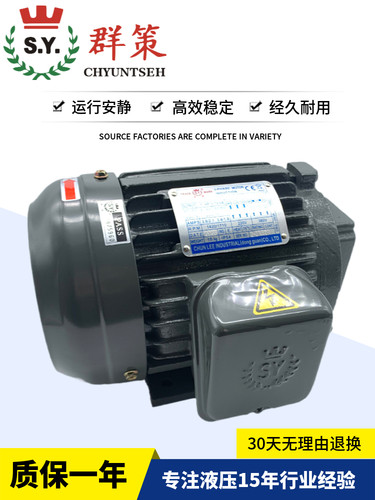 台湾SY群策C01/02/03/05/7B/10-43BO油泵电机0.75kw 1.5kw 2.25kw