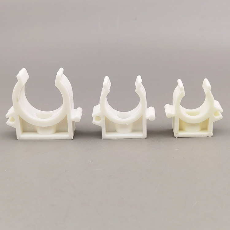 热销PPR管卡16 20 25U型扣卡插卡带脚排卡管夹PVC PE塑料管材固定