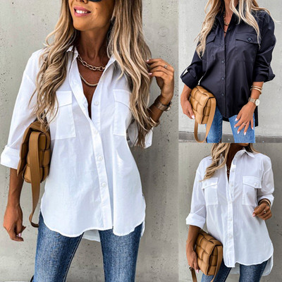 不规则衬衫女2023autumn