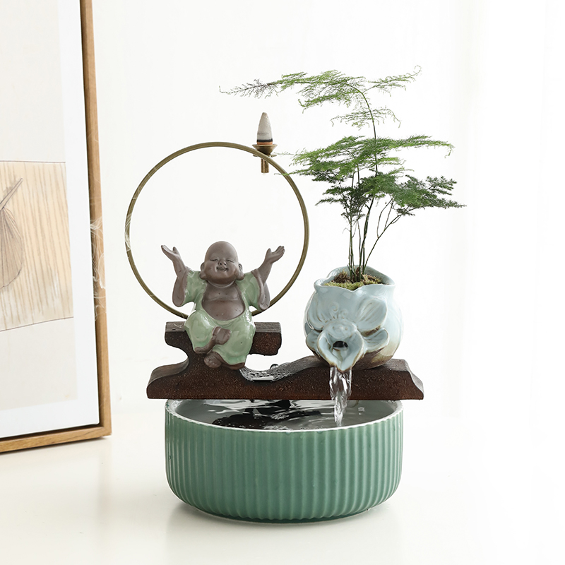 创意流水摆件乔迁开业礼