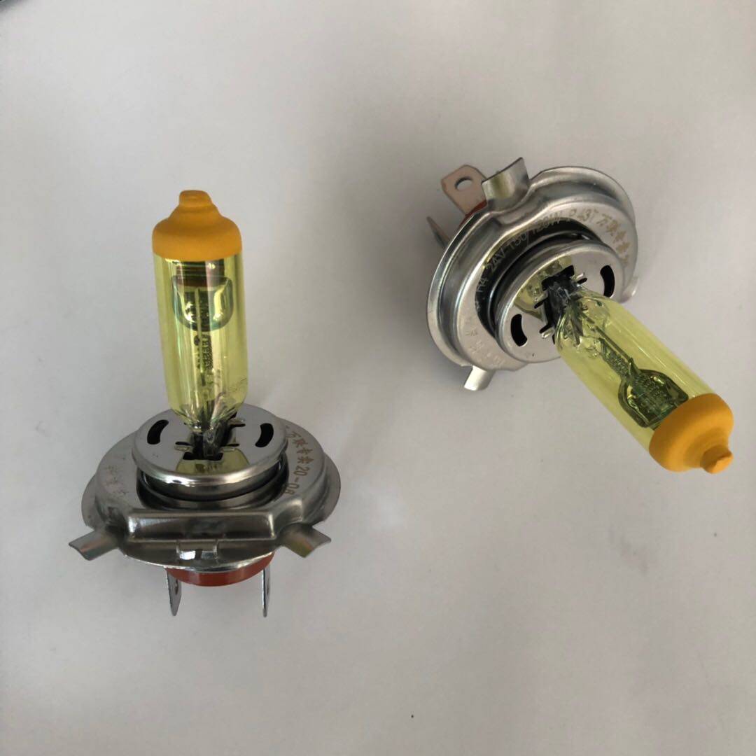 瑞莱特汽车灯泡黄光H4H1H7H3氙气灯12V24V货车灯雾灯远近光黄金黄