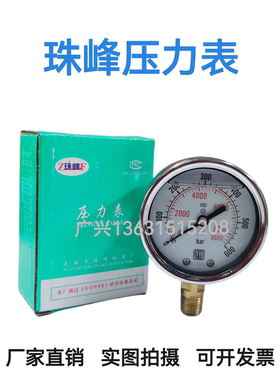 ZFYB珠峰压力表 耐震压力表 抗震压力表 60表面 油压表 径向YN60