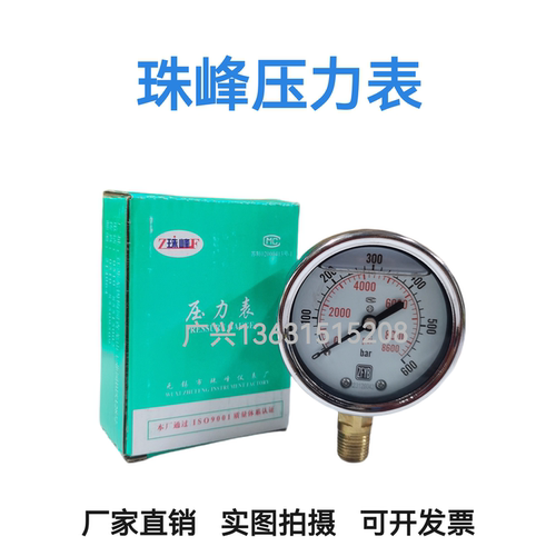 珠峰压力表耐震抗面油径