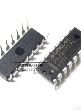 直插 MAX202 MAX202CPE MAX202EPE DIP-16 数字信号处理芯片全新