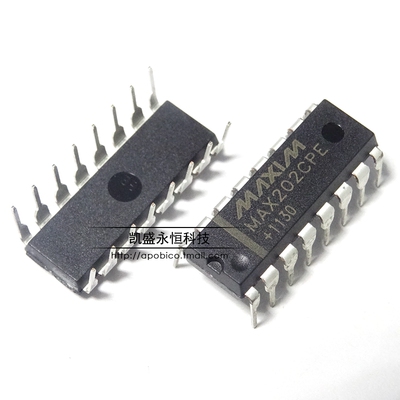 直插 MAX202 MAX202CPE MAX202EPE DIP-16 数字信号处理芯片全新