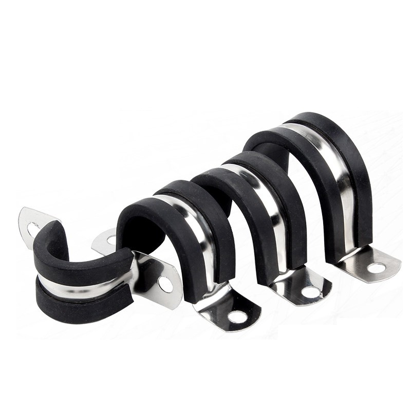 不锈钢型管卡扣夹带连胶